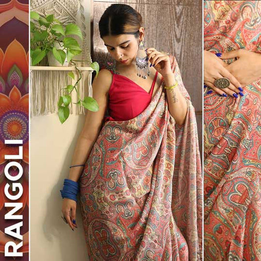 Rangoli - Satin Georgette Saree