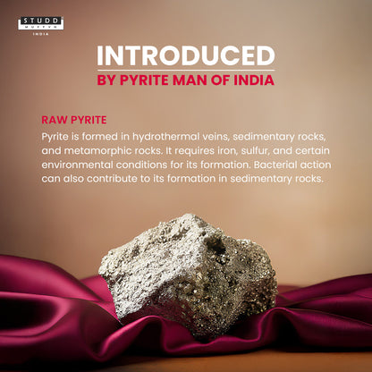 Raw Pyrite Geode Stone [ 30-50gms ]