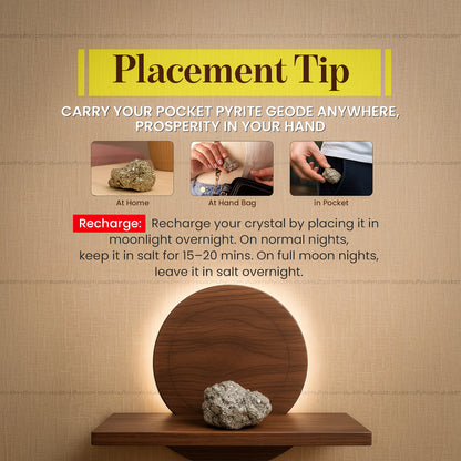 Raw Pyrite Pocket Geode