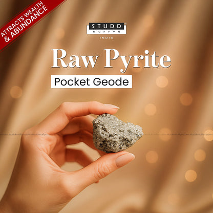Raw Pyrite Pocket Geode