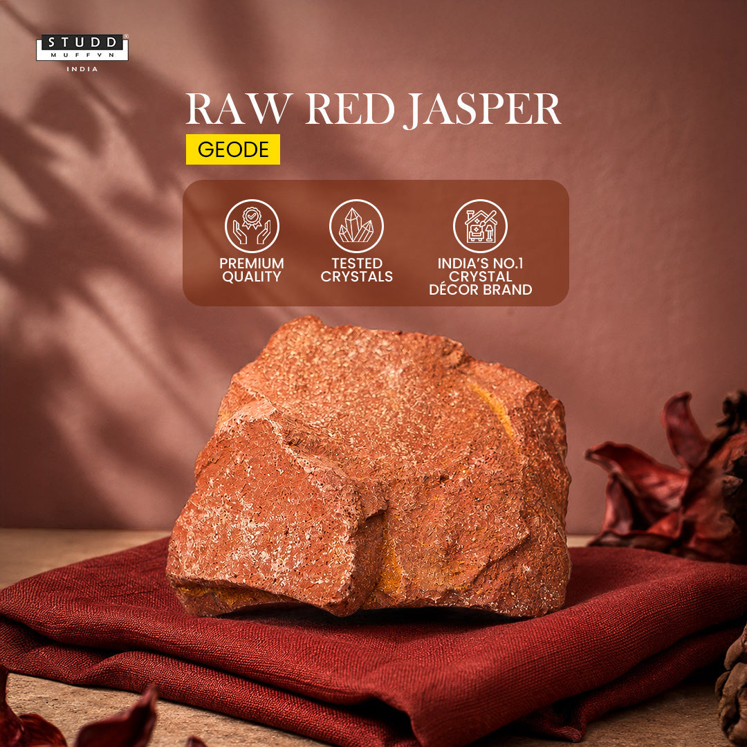 Raw Red Jasper Geode ( 30-50 gms )
