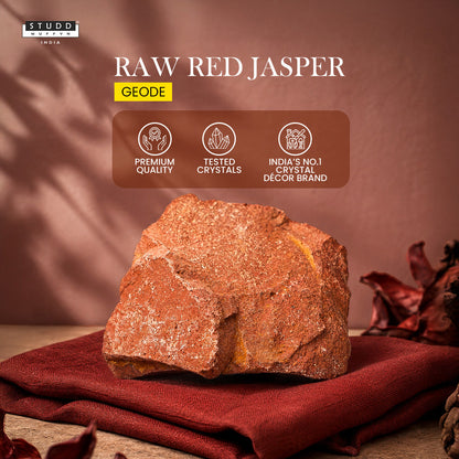 Raw Red Jasper Geode ( 30-50 gms )