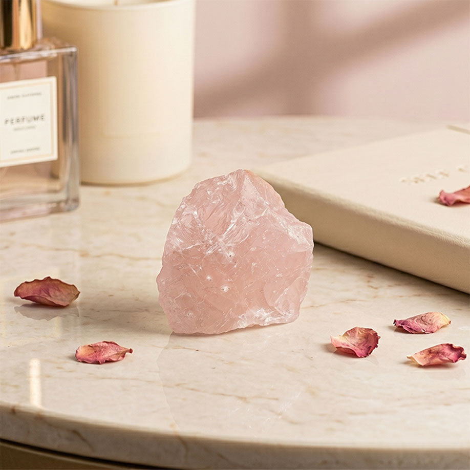 Raw Rose Quartz Geode ( 30-50 gms )