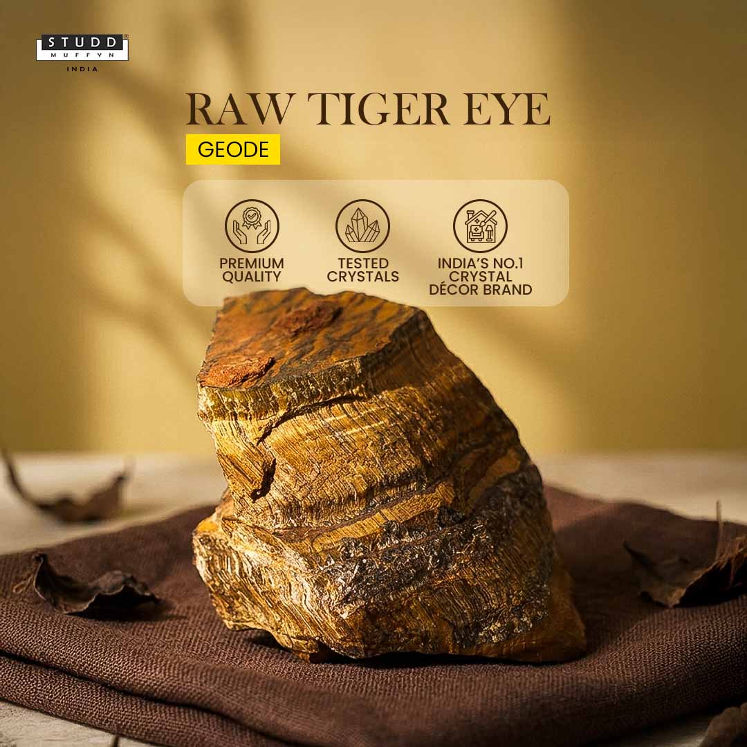 Raw Tiger Eye Geode ( 30-50 gms )
