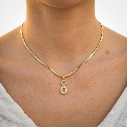 Revival Venom Loop Pendant - 24K Gold Toned
