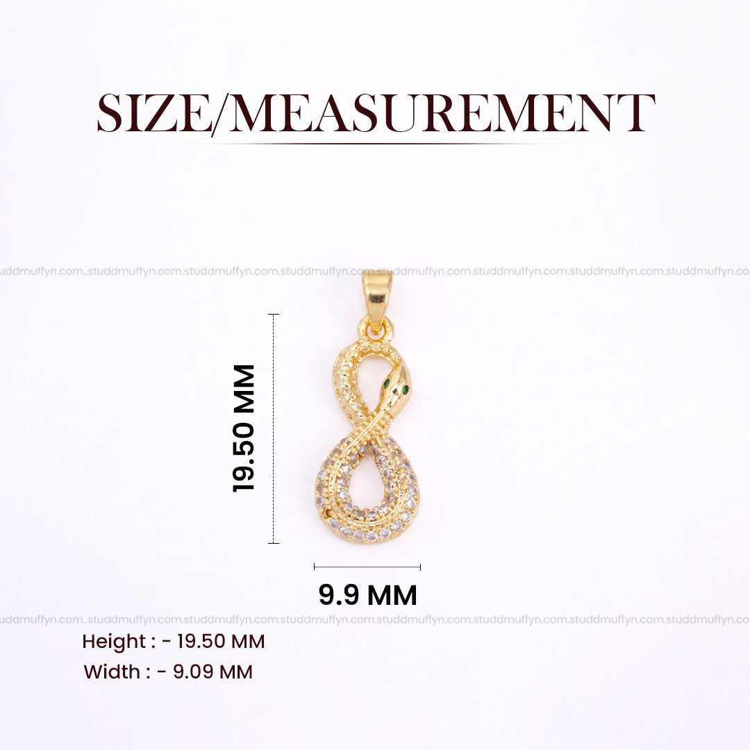 Revival Venom Loop Pendant - 24K Gold Toned