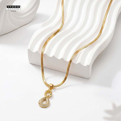 Revival Venom Loop Pendant – 24K Gold Tone Plated [With Chain]