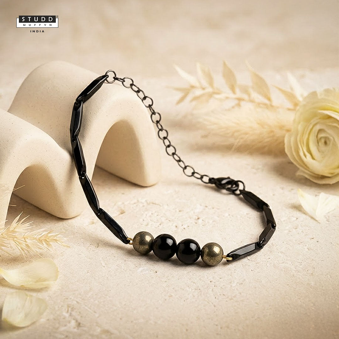 Riche Rich Black Rice Bracelet
