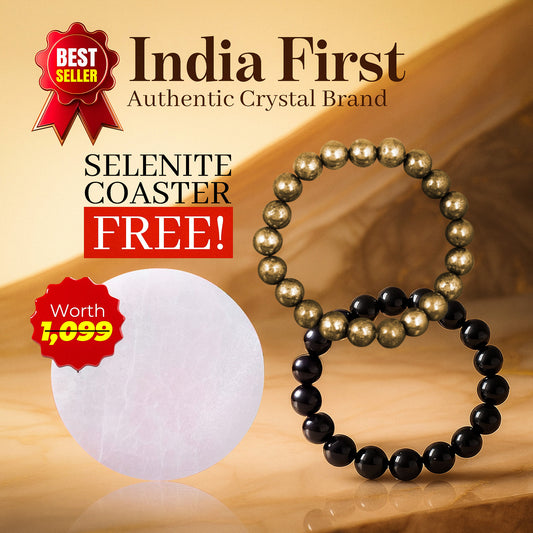 Riche Rich Combo (Pyrite Bracelet + Black Obsidian Bracelet)