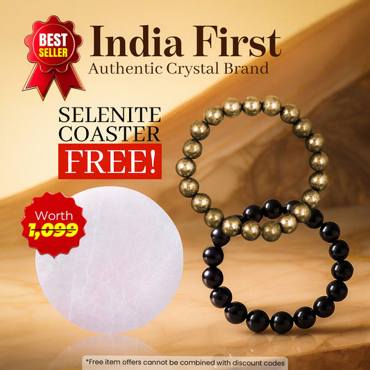 Riche Rich Combo (Pyrite Bracelet + Black Obsidian Bracelet)