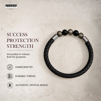 Richie Rich Stretchable Leather Bracelet