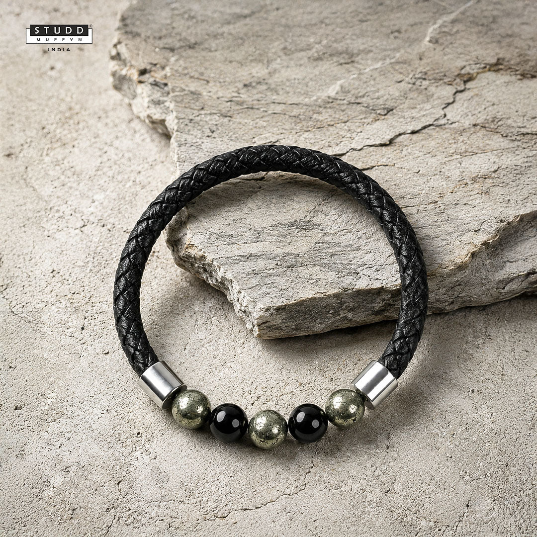 Richie Rich Stretchable Leather Bracelet