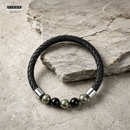Richie Rich Stretchable Leather Bracelet