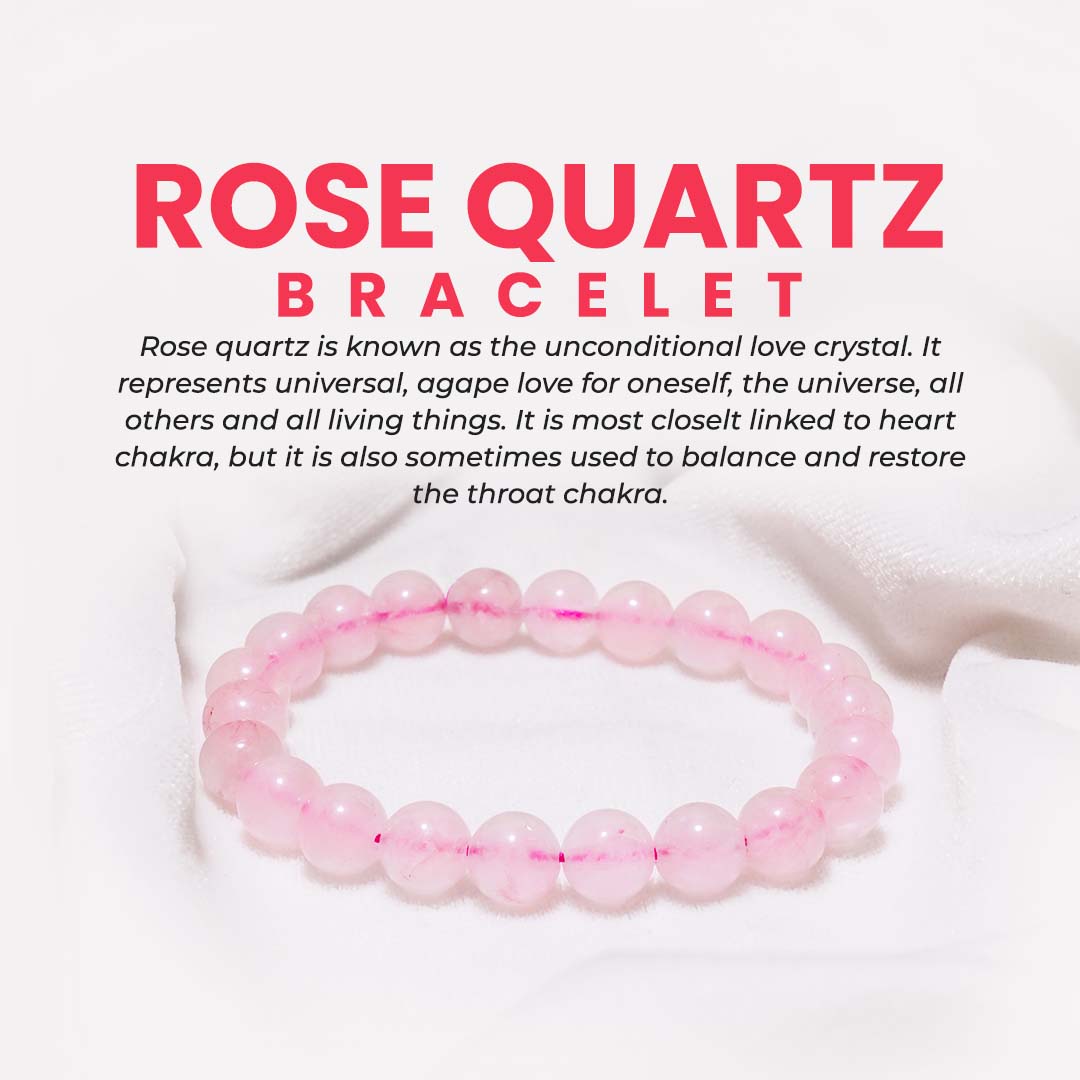 Rose Quartz Bracelet | Love | Fertility | Emotional Healing