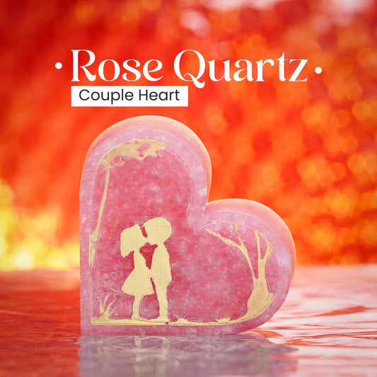 Rose Quartz Couple Heart