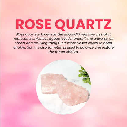 Rose Quartz Crystal Oval Pendant