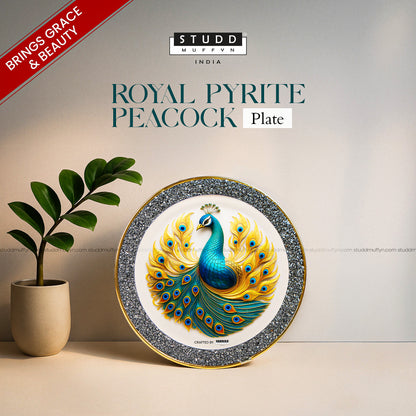 Royal Pyrite Peacock Plate