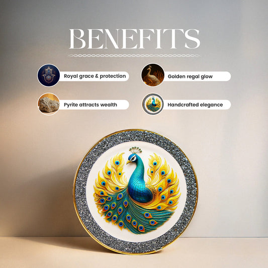 Royal Pyrite Peacock Plate