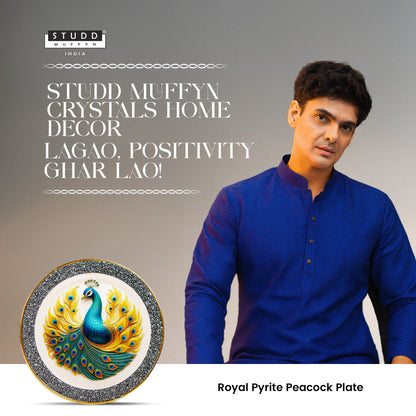 Royal Pyrite Peacock Plate