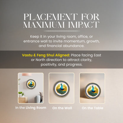 Royal Pyrite Peacock Plate