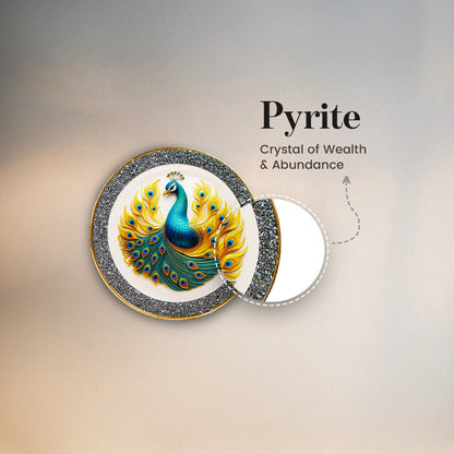 Royal Pyrite Peacock Plate