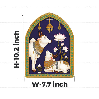 Sacred Twin Cow Harmony Pyrite Arch Frame