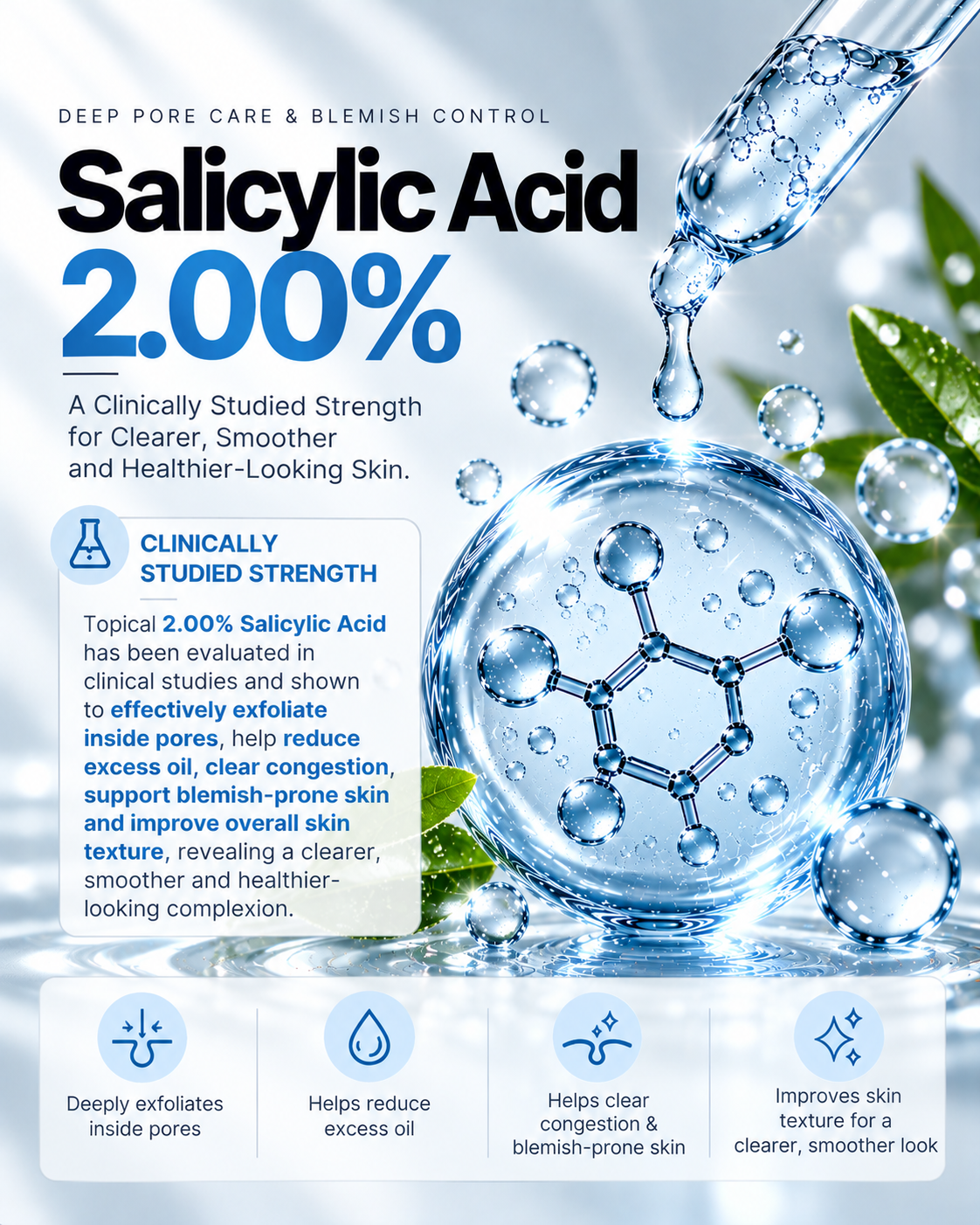 Salicylic Acid 2% Acne Face Serum (30ml)