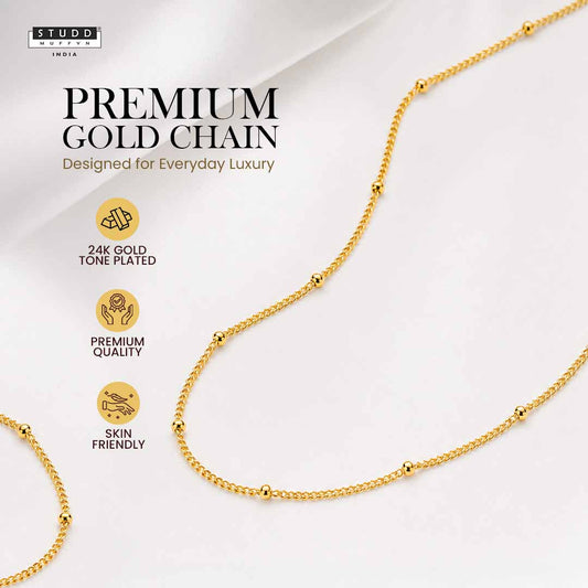 Royal chain combo [Pack of 2-Silver & Gold]
