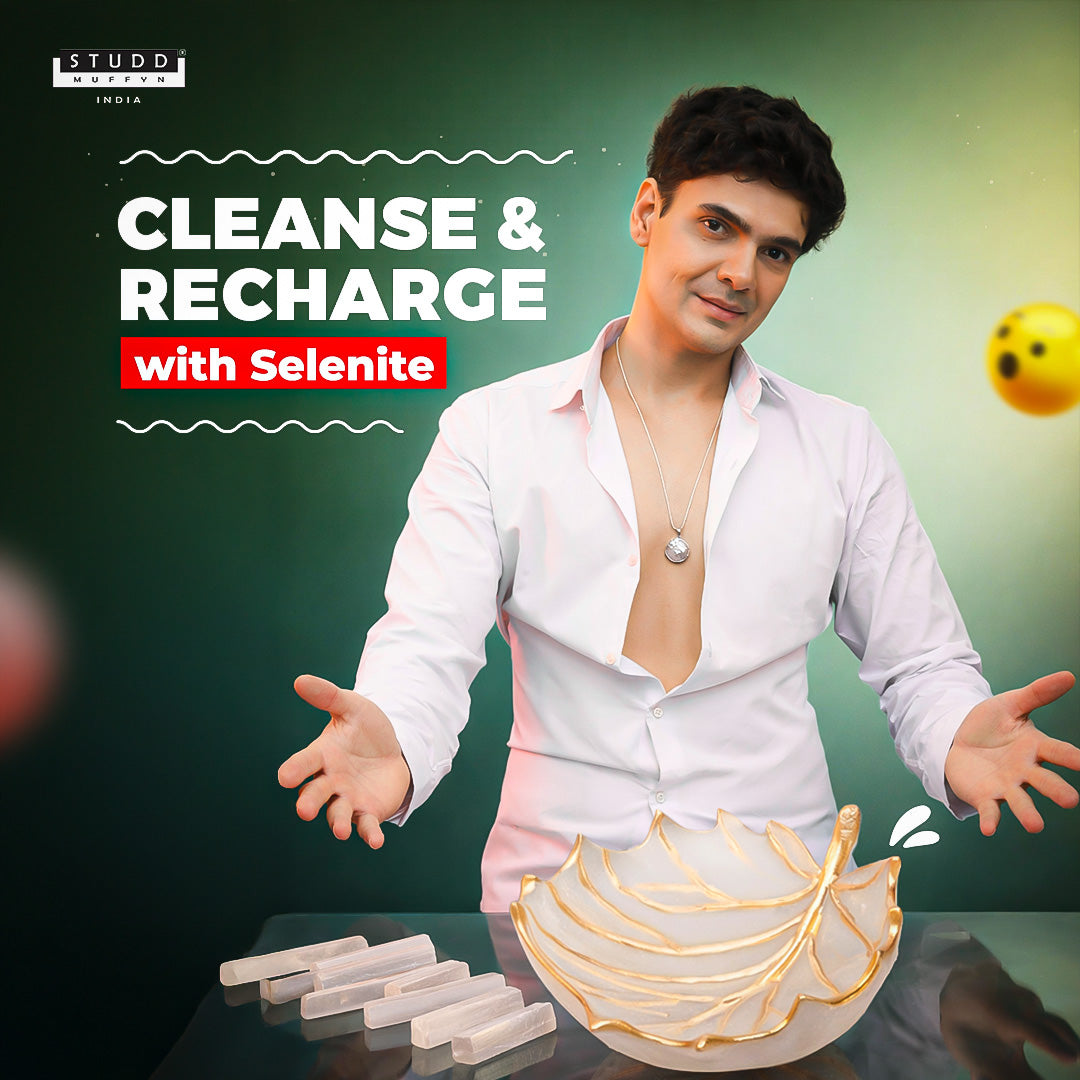 Selenite Crystal Recharging Leaf