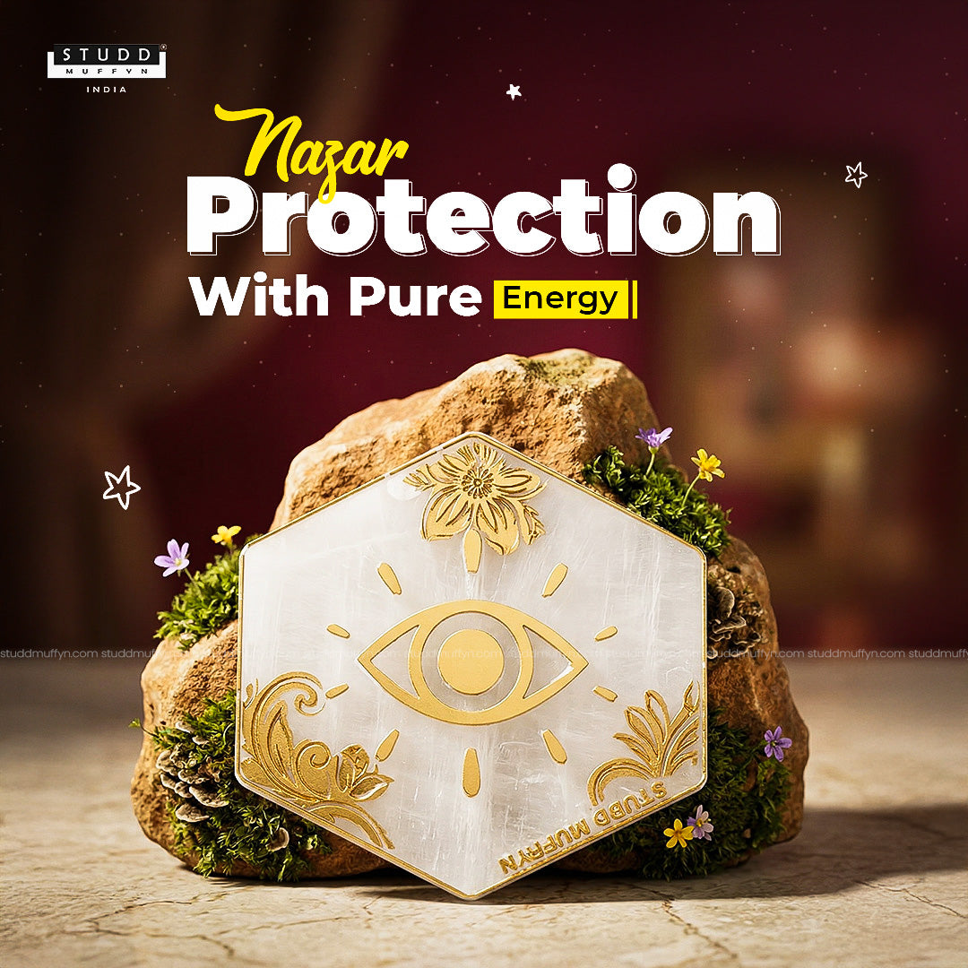 Selenite Nazar Kavach Coaster