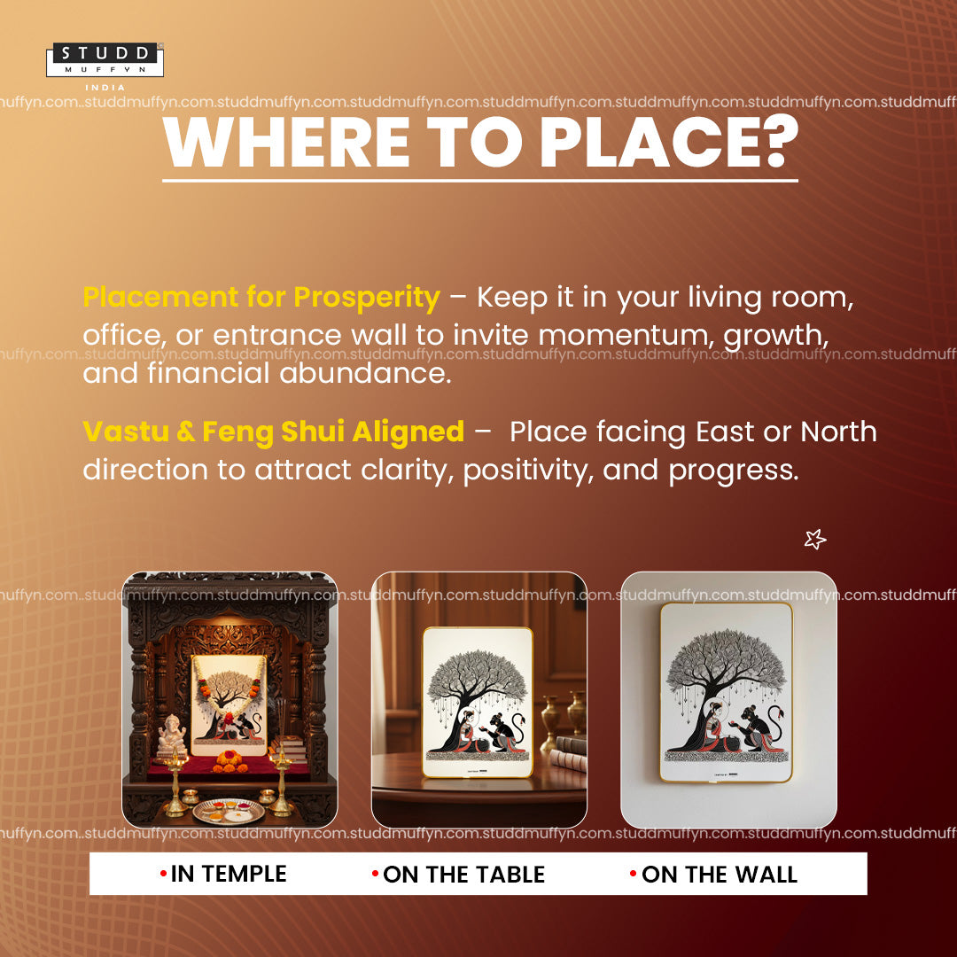 Sita-Hanumana Ashok Vatika Pyrite Plate