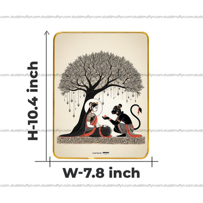 Sita-Hanumana Ashok Vatika Pyrite Plate