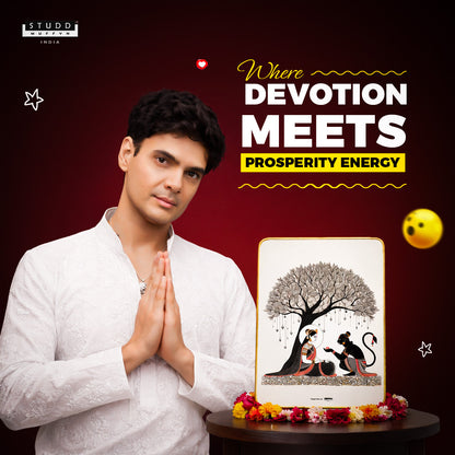 Sita-Hanumana Ashok Vatika Pyrite Plate