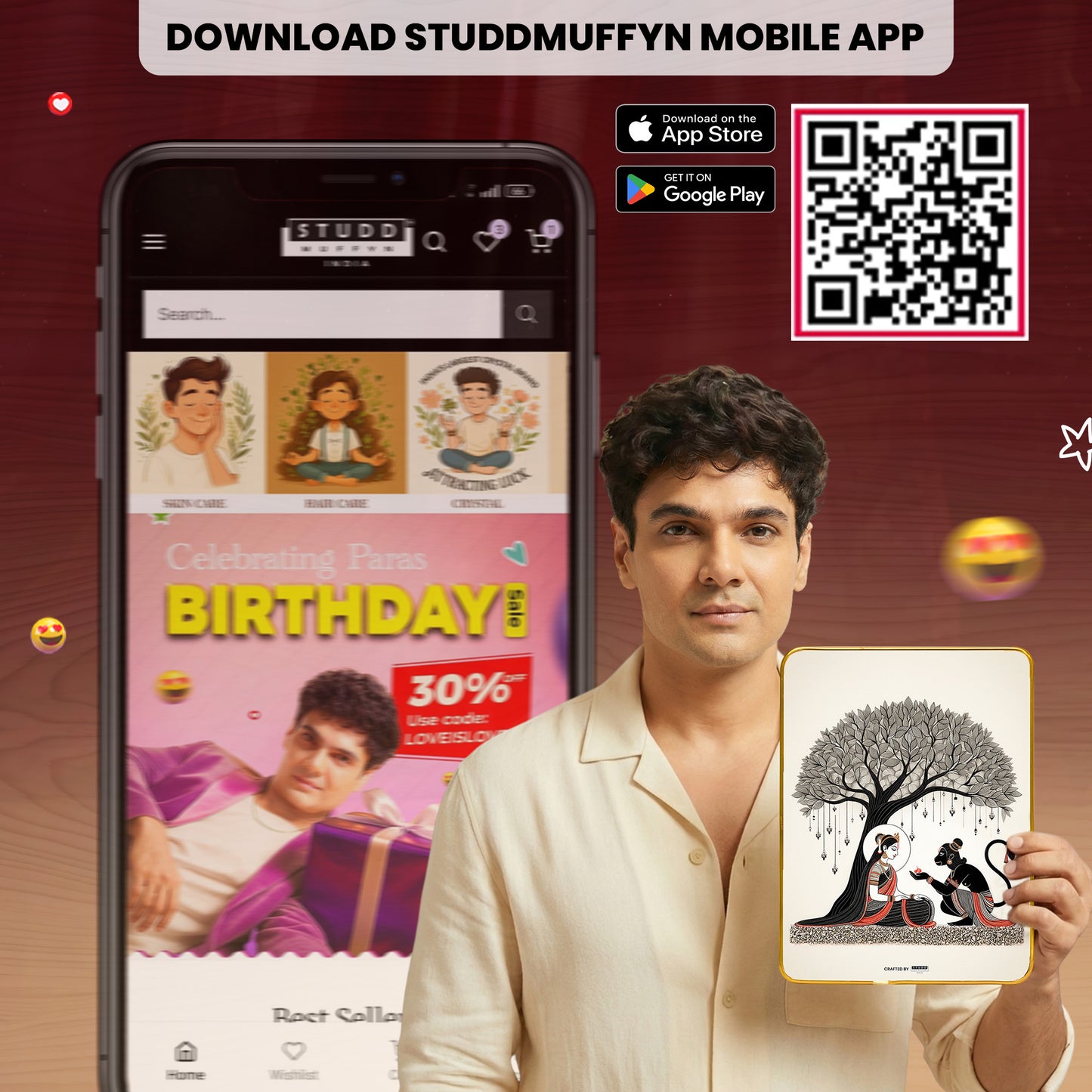 Sita-Hanumana Ashok Vatika Pyrite Plate