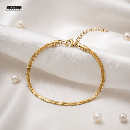 Snake Chain Bracelet Gold - 24k Gold Plated