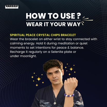 Spiritual Peace Crystal Chips Bracelet