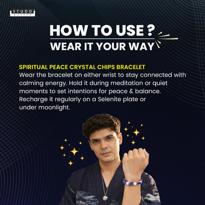 Spiritual Peace Crystal Chips Bracelet
