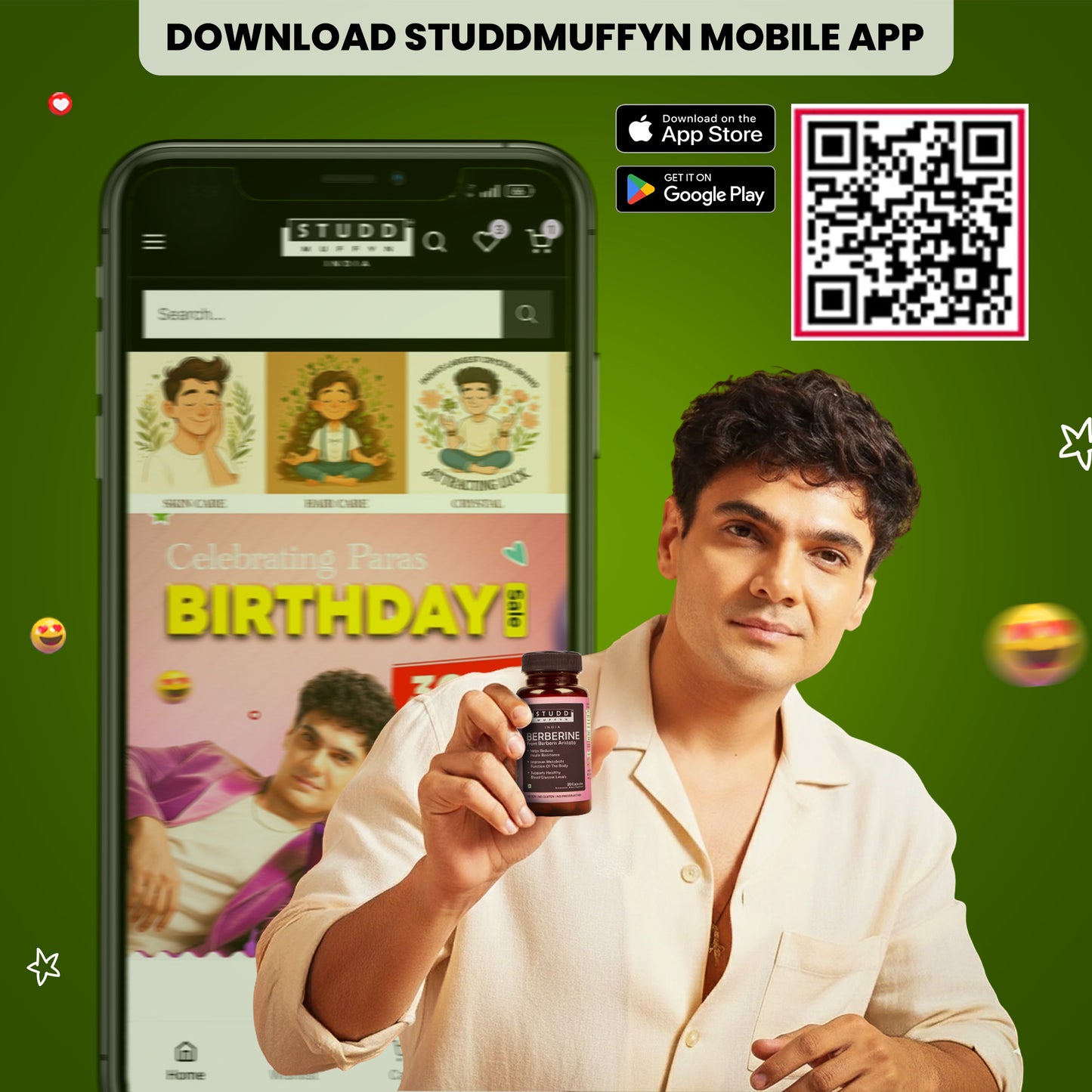 Studd Muffyn's Berberine ( 30 Capsules )