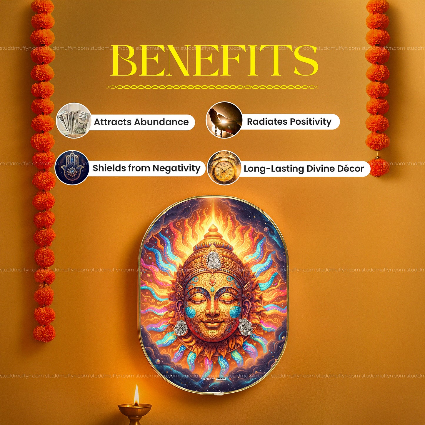 Surya Oorja Pyrite Plate [Capsule Frame]