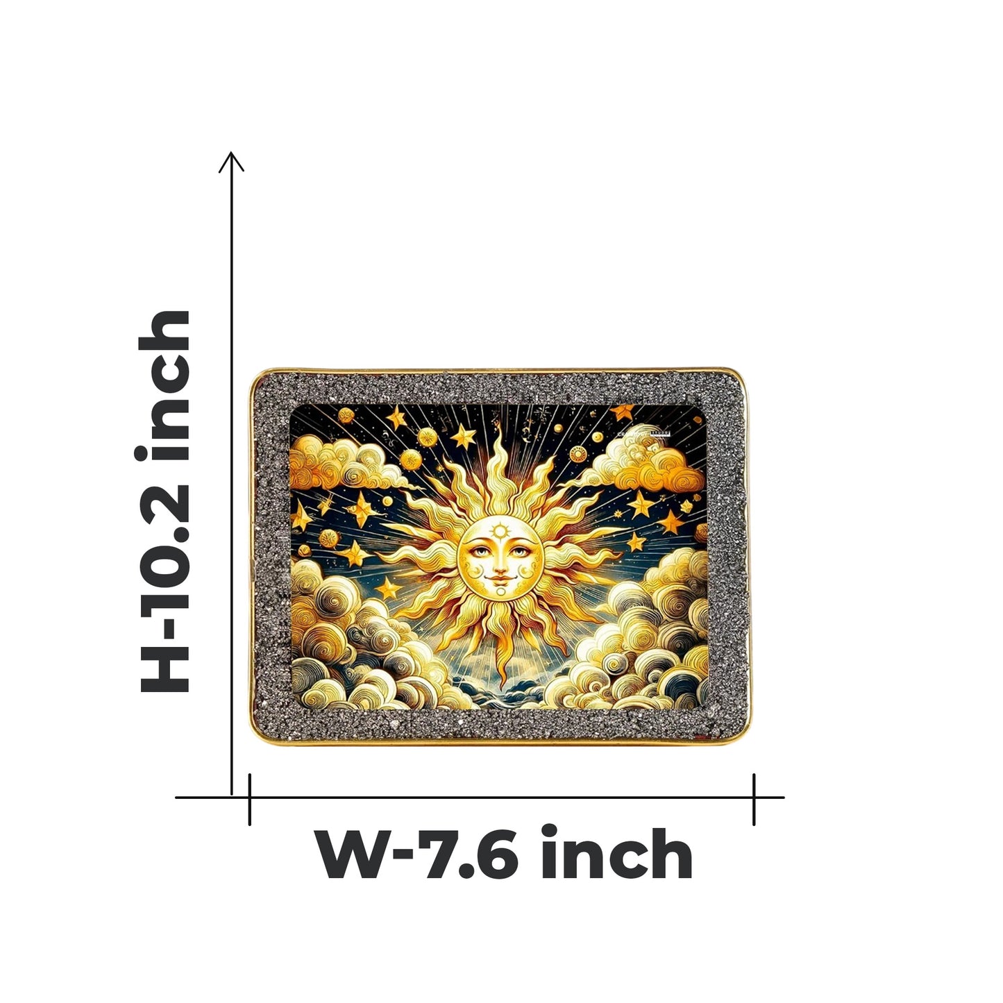 Surya Pyrite Plate by Studd Muffyn [Rectangle Shape]