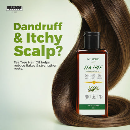 Tea Tree Hair Oil – Anti-Dandruff Scalp Nourishment