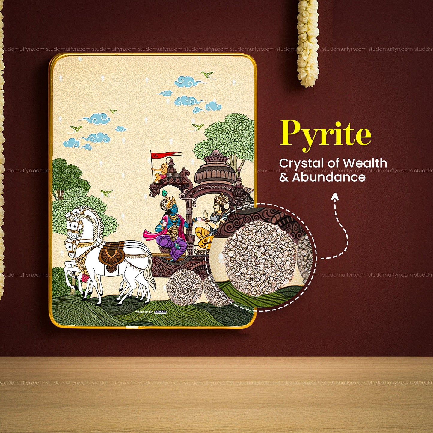 The Chariot of Dharma Pyrite Plate