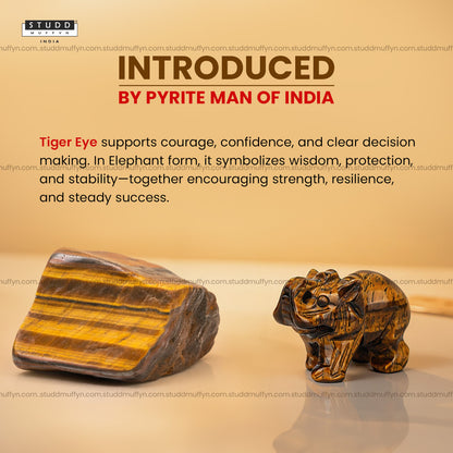 Tiger Eye Crystal Elephant | Miniature Series