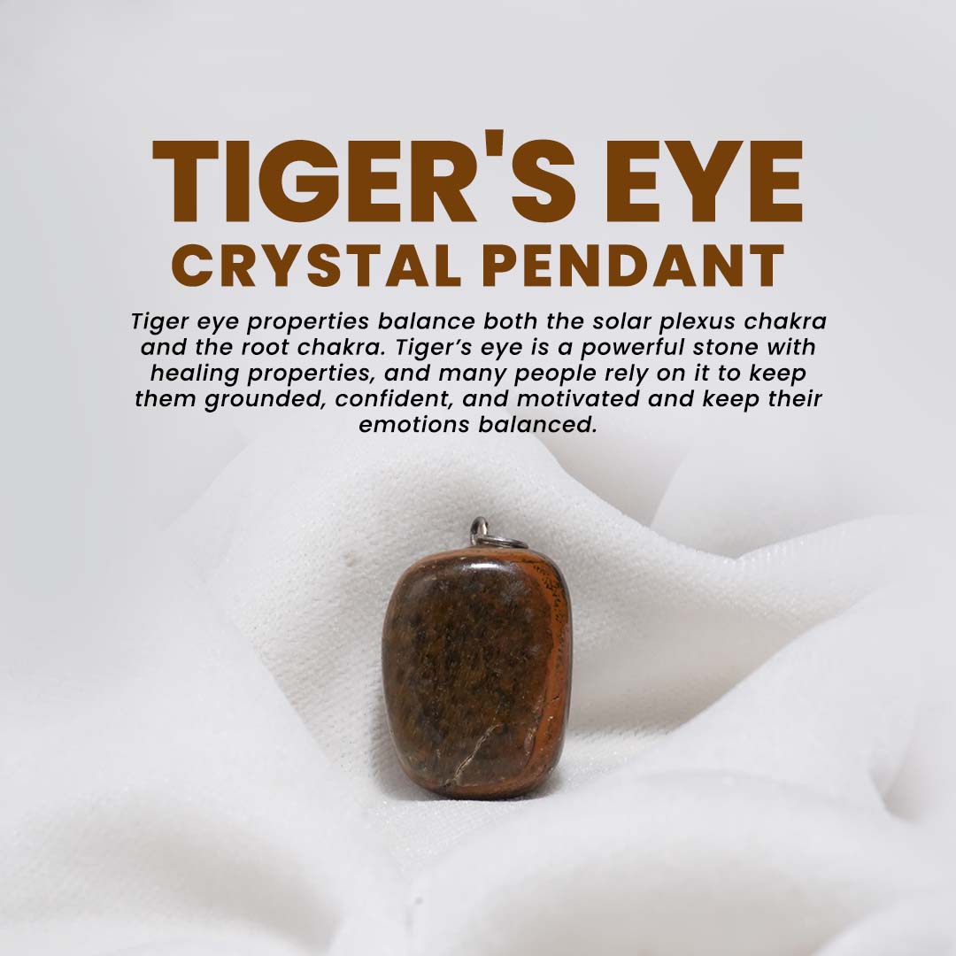 Tiger's eye crystal Pendant (without chain)