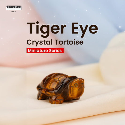Tiger Eye Crystal Tortoise | Miniature Series
