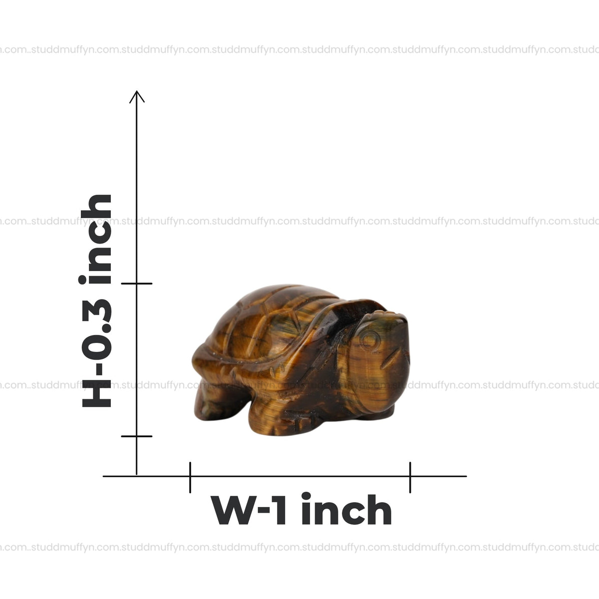 Tiger Eye Crystal Tortoise | Miniature Series