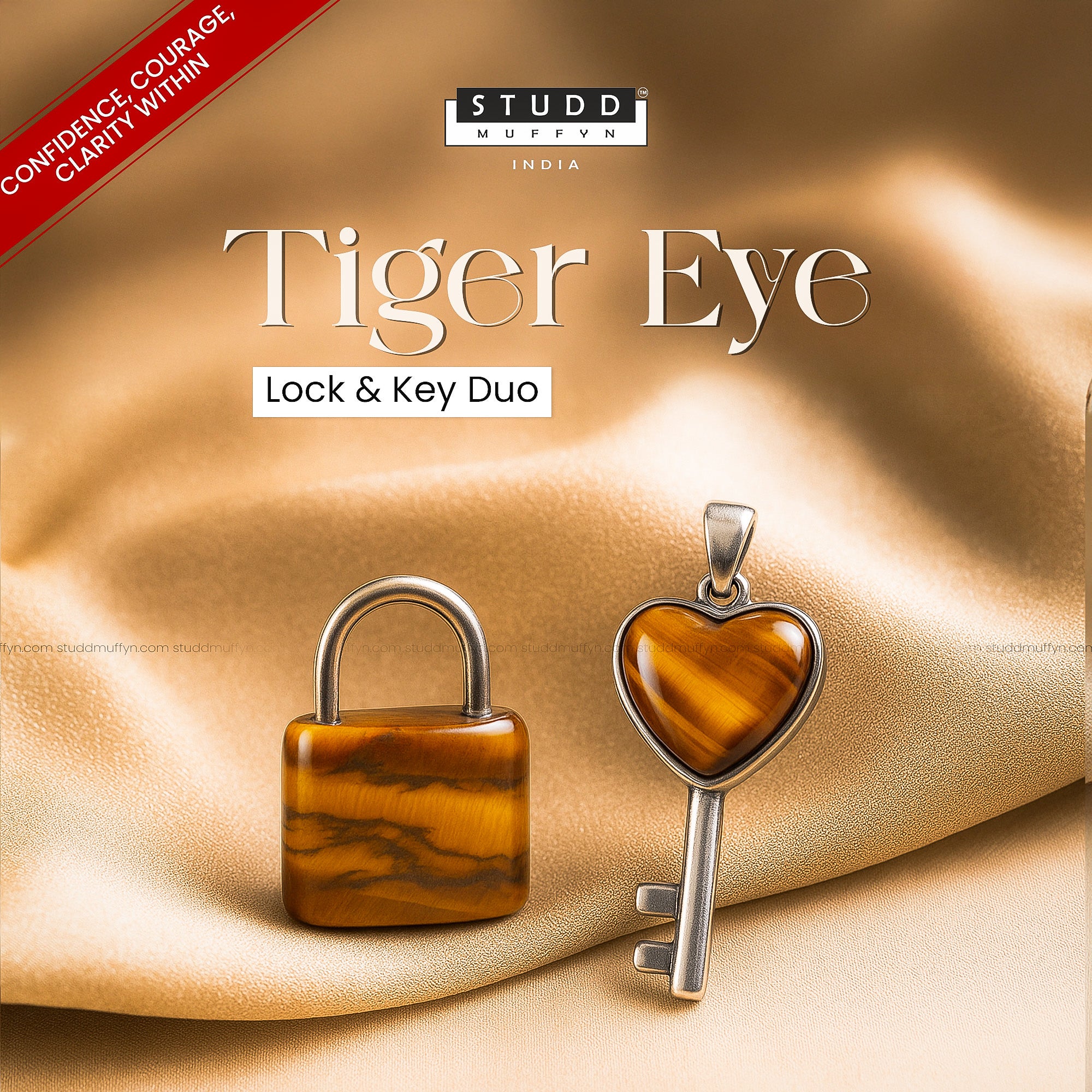 Tiger Key Studd Muffyn Tiger Eye Lock & Key Duo – studdmuffynlife