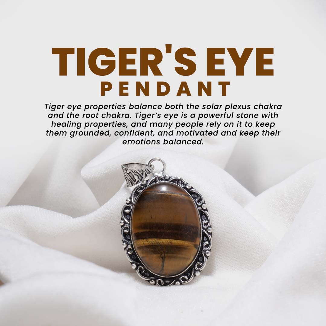 Tiger Eye Pendant (without chain)