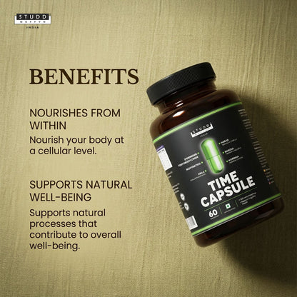 Time Capsule benefits: nourishes from within and supports natural well-being