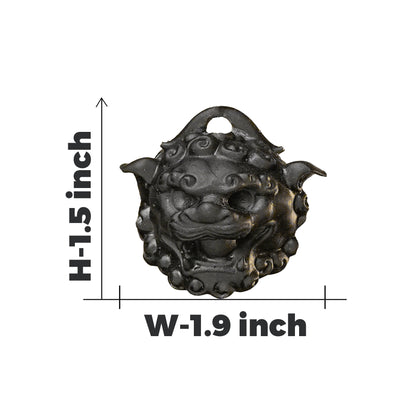 Tourmaline Guardian Lion Keychain